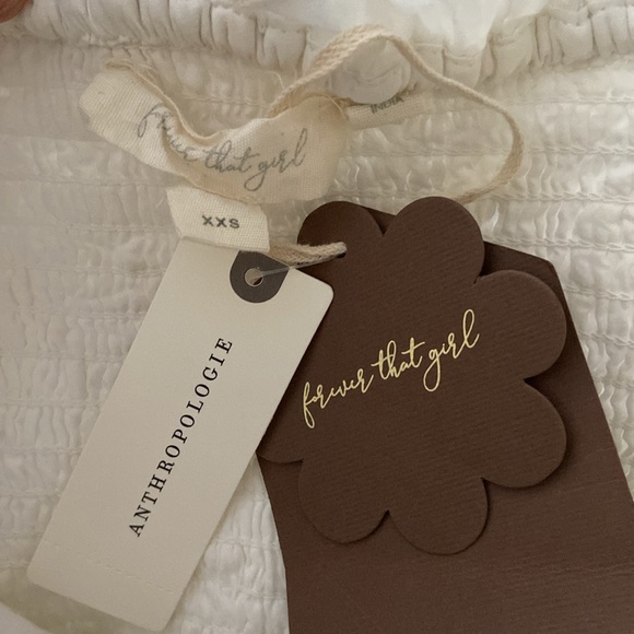 Anthropologie Forever That Girl White Eyelet Mini Dress, XXS - Picture 3 of 8